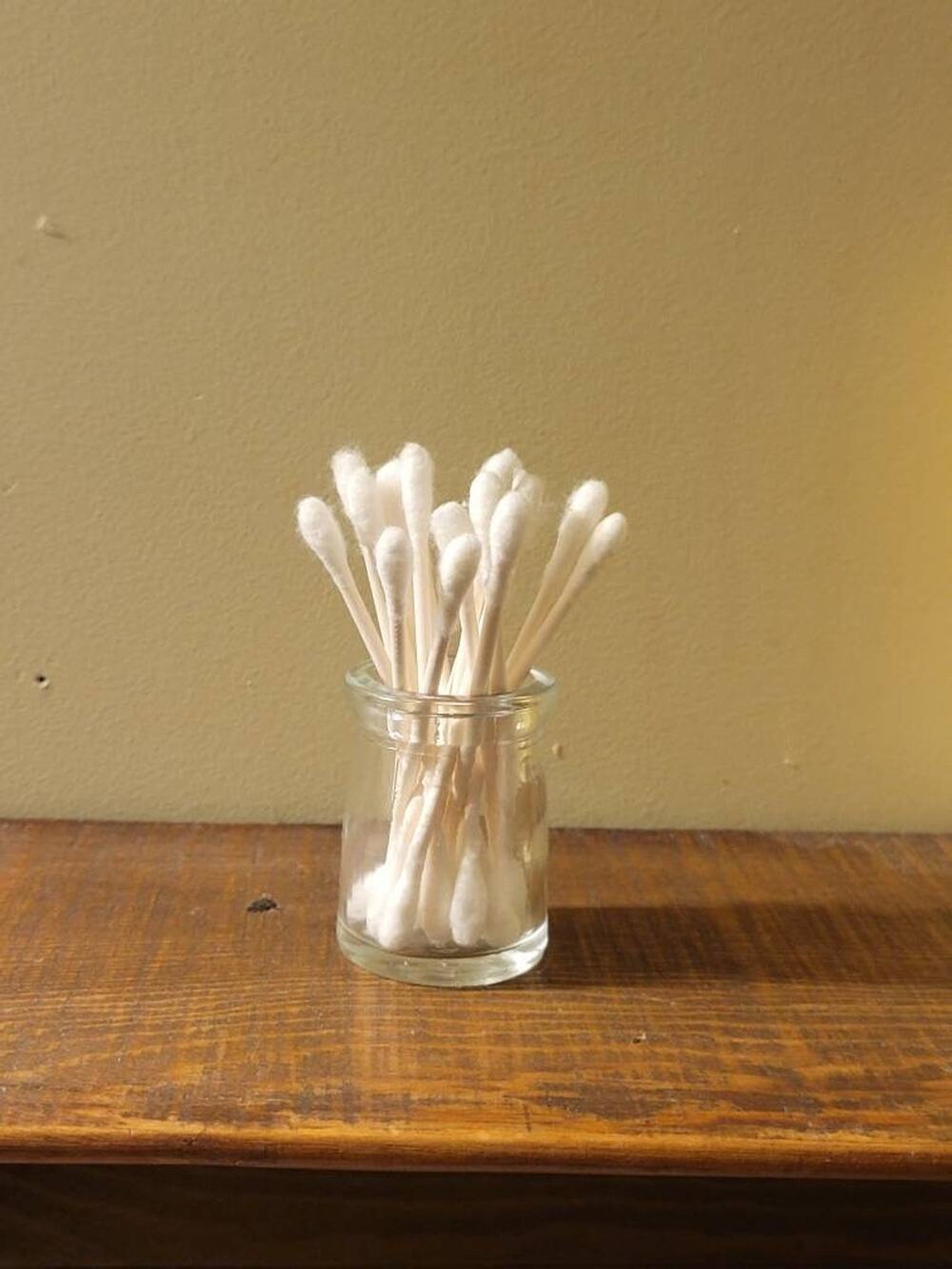 Cottagecore Individual Clear Glass Creamer Jar Mini Vase Vintage Restaurant Ware
